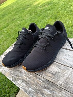 NOBULL Men’s Black Training Shoes with Gum Accents